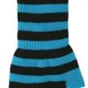 Hollywood Mirror Fingerless Gloves In Blue & Black Stripes