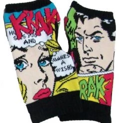 Hollywood Mirror ACCESSORIES Comic Print Arm Warmers