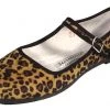 Naked City Clothing SHOES Leopard Print Fabric Mary-Jane Flat