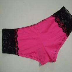Spree/Sweet Illusion Hot Pink & Black Hipster Panties - Size L