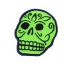 Fuzzy Dude Green Skull Patch By Rob Kruse
