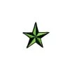 Fuzzy Dude Nautical Star Patch 1.5" Lime Green