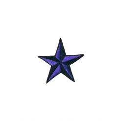 Fuzzy Dude Nautical Star Patch 1.5" Purple