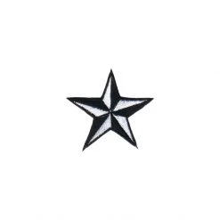 Fuzzy Dude Nautical Star Patch 1.5" White EVERYTHING ELSE