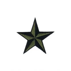 Fuzzy Dude EVERYTHING ELSE Nautical Star Patch 2" Army Green