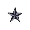 Fuzzy Dude Nautical Star Patch 2" Grey