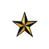 Fuzzy Dude EVERYTHING ELSE Nautical Star Patch 2" Yellow