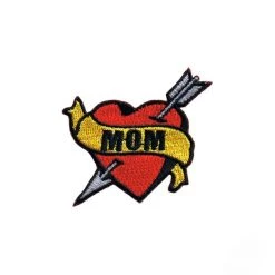 Fuzzy Dude Mom Tattoo Heart Patch EVERYTHING ELSE