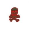 Fuzzy Dude Skull & Bones Patch Red On Olive Small EVERYTHING ELSE 2 Fuzzy Dude Skull & Bones Patch Red On Olive Small EVERYTHING ELSE