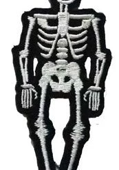 Hollywood Mirror EVERYTHING ELSE Skeleton Patch White On Black