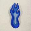 Naked City Clothing EVERYTHING ELSE Blue Flame Patch Left