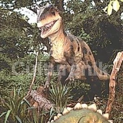 Naked City Clothing Allosaurus And Stegosaurus Postcard