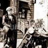 Naked City Clothing Marlon Brando Motorcycle Postcard