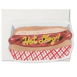 Red Cap Cards Hot Dog! Greeting Card