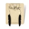Re-Play Feather Earrings Made From Recycled Records