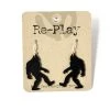 Re-Play Sasquatch Earrings Made From Recycled Records ACCESSORIES 1 Re-Play Sasquatch Earrings Made From Recycled Records ACCESSORIES
