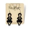 Re-Play ACCESSORIES Scarab Beetle Earrings Made From Recycled Records 2 Re-Play ACCESSORIES Scarab Beetle Earrings Made From Recycled Records