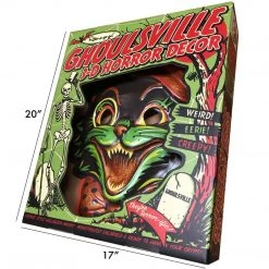 Retro-a-go-go! Studios Pumpkin Puss Vac-tastic Plastic 3D Wall Decor