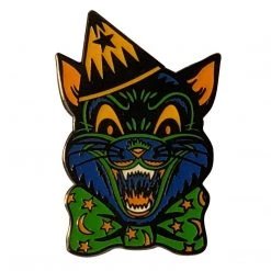 Retro-a-go-go! Studios Crazy Cat Enamel Pin