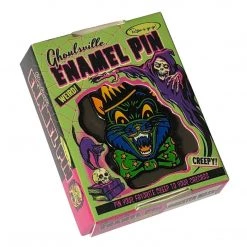 Retro-a-go-go! Studios Crazy Cat Enamel Pin