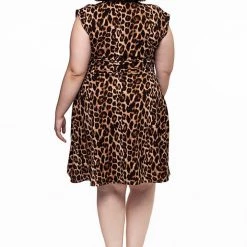 Retrolicious Leopard Print Bombshell Dress APPAREL