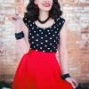 Retrolicious Red Skater Skirt APPAREL
