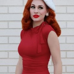 Retrolicious Bombshell Dress In Red APPAREL 11 Retrolicious Bombshell Dress In Red APPAREL