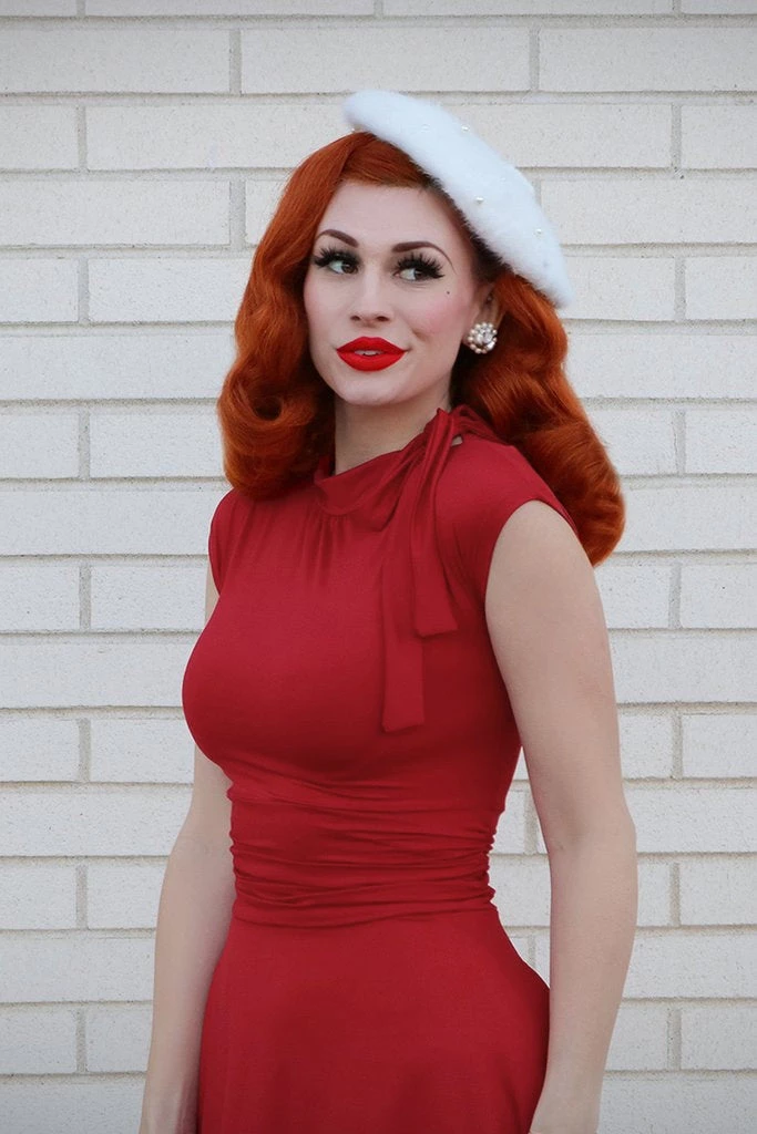 Retrolicious Bombshell Dress In Red APPAREL 6 Retrolicious Bombshell Dress In Red APPAREL