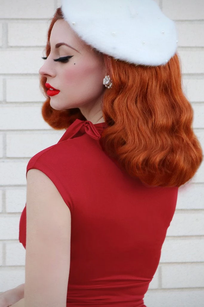 Retrolicious Bombshell Dress In Red APPAREL 7 Retrolicious Bombshell Dress In Red APPAREL