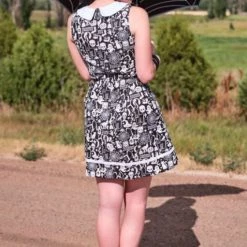 Retrolicious Glow Halloween Print Dress - Size XS APPAREL