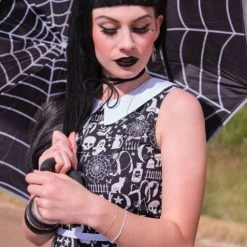 Retrolicious Glow Halloween Print Dress - Size XS APPAREL