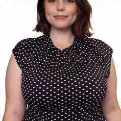 Retrolicious Black & White Dot Bombshell Dress