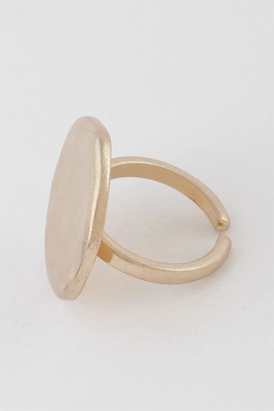 H & D Accessories Round Metal Ring In Gold 3 H & D Accessories Round Metal Ring In Gold