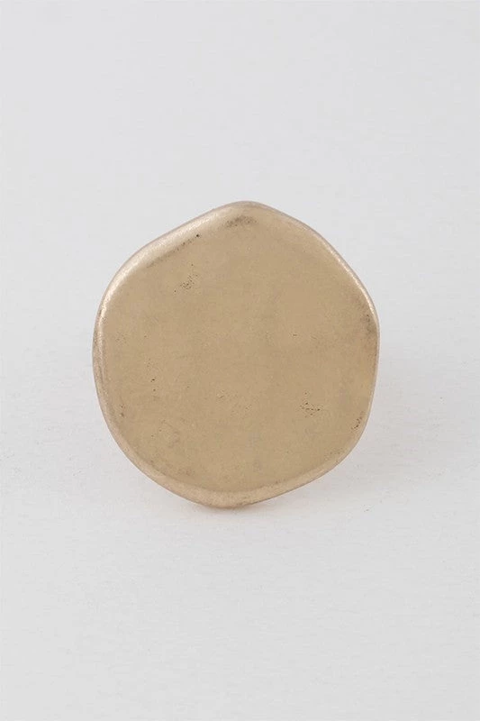 H & D Accessories Round Metal Ring In Gold 4 H & D Accessories Round Metal Ring In Gold