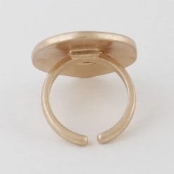 H & D Accessories Round Metal Ring In Gold 7 H & D Accessories Round Metal Ring In Gold
