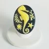 Flutter Seahorse Ring In Black & Yellow ACCESSORIES
