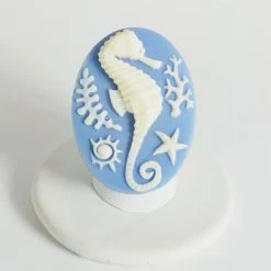 Flutter ACCESSORIES Seahorse Ring In Blue & White