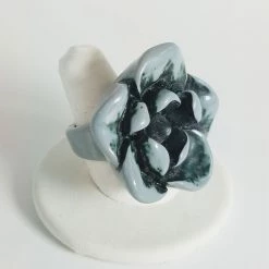 Naked City Clothing Flower Ring In Grey