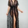OhYes Fashion Black Lace Cover-Up