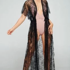 OhYes Fashion Black Lace Cover-Up