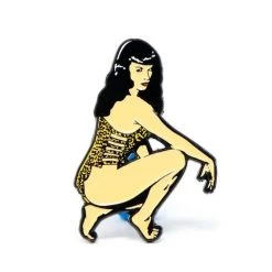Rockin Pins Bettie Page Enamel Pin EVERYTHING ELSE