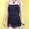 Bear Dance Black Fringed Romper APPAREL