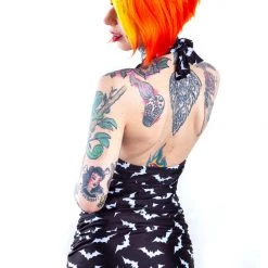 Sourpuss Clothing Luna Bats One-Piece Swimsuit APPAREL 10 Sourpuss Clothing Luna Bats One-Piece Swimsuit APPAREL
