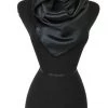 Cap Zone ACCESSORIES Satin Square Scarf - Black