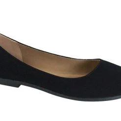 Orgel Round Toe Flat In Black SHOES