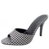 Verona Collection/Wild Diva Houndstooth High Heel Slide Sandals SHOES