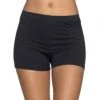 Capella Black Stretch Mid-Rise Shorts - Size S APPAREL