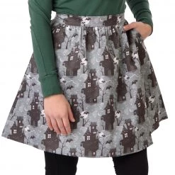 Blue Platypus Haunted House Skirt