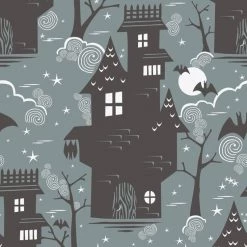 Blue Platypus Haunted House Skirt