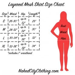 Tulip B. APPAREL Layered Mesh Skirt In Black - Size S